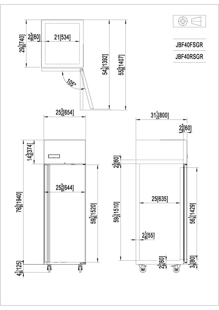 Armario de Refrigeración JBF40R - Imagen 7